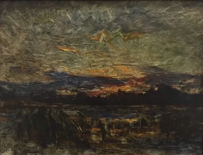 Palude a sera (Tramonto sulla palude), 1875 c - Galleria Civica d’Arte Moderna e Contemporanea, Torino